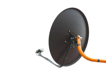 satellite dish receiver send informationの写真素材