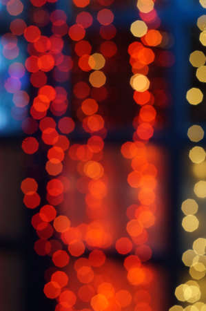 Abstract background in the form of lights bokeh                               の写真素材