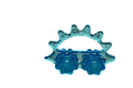 Roller Massager - blue hedgehog                               の写真素材