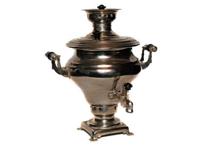 Old vintage Russian samovar                               の写真素材
