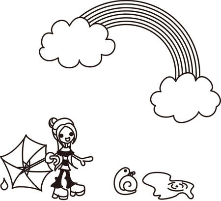 The sky after rainのイラスト素材