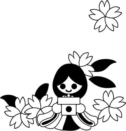 The festival of girlsのイラスト素材