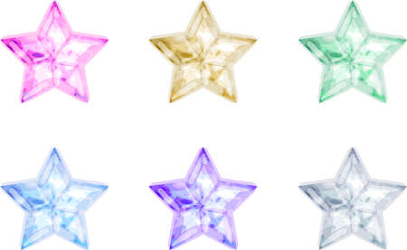 The star shaped crystal icons