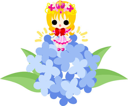 Illustration of pretty small princessのイラスト素材