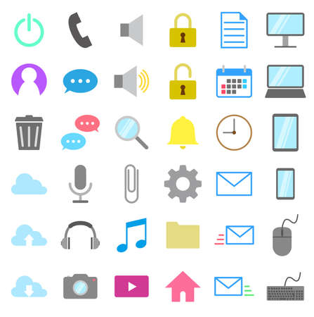 Set of business iconsのイラスト素材