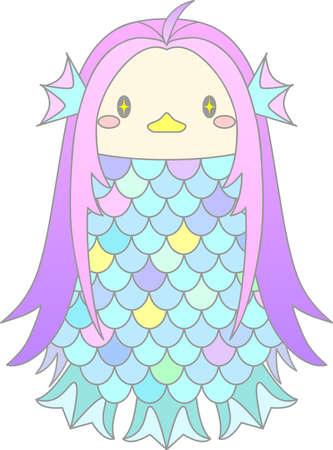 Illustration of Yokai Amabierのイラスト素材