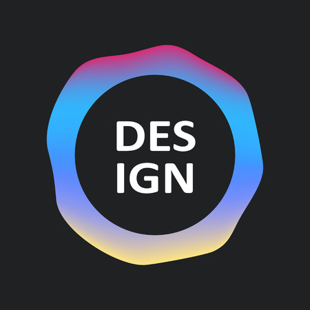 Abstract logo cover design template. Fluid colors. Colorful modern business vector Trendy covers for branding, book, poster, banner, catalog, report, document or any pages. Blank text spaceのイラスト素材