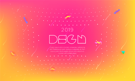 Cover design template, set with abstract fluid colors. Modern colorful gradient design.  Cover design template. Vector business cover template. Bright vector cover illustration design.のイラスト素材