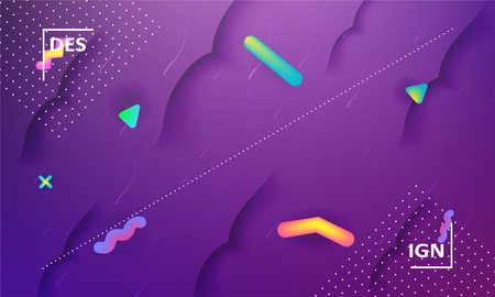 Black geometric background.  Fluid shapes composition. Digital minimal poster. Business landing page. A4 size. Eps10 . - Vectorのイラスト素材