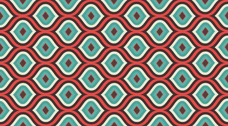 Vintage vector pattern.  Delicate beautiful ornament.  Repeating tile interior design background.  Seamless vector pattern.のイラスト素材
