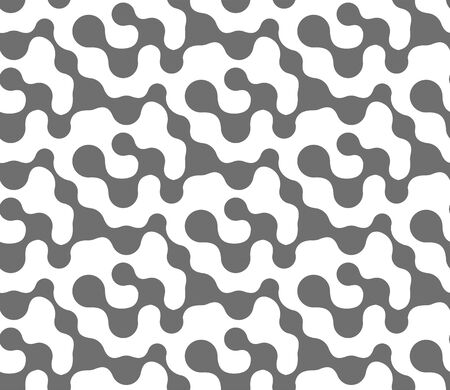 Continuous Abstract Graphic Bacteria Pattern Pattern. Repeat Minimal Vector Round Decoration Texture. Repetitive Decorative Bio Background Texture. Elegant Shapes Pattern.のイラスト素材