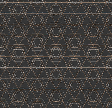 Seamless Ramadan Graphic Dark, Swatch Texture. Repetitive Classic Vector Cell Decoration Pattern....