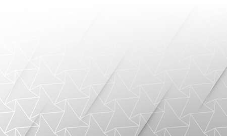 White Curve Design Template Background. Gray Line Halftone Style Design. Monochrome Futuristic...