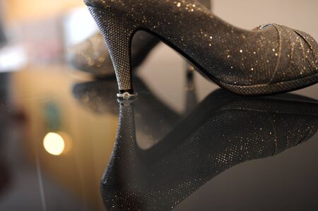 wedding ring detailの写真素材