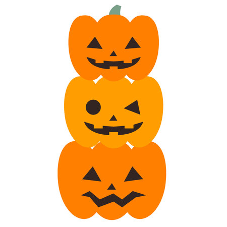 Halloween pumpkin Jack O Lanternのイラスト素材