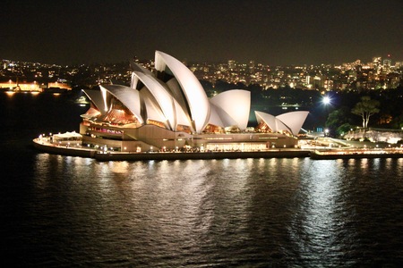 Sydney Opera House at Nightのeditorial素材