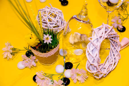 Fun photo to make with a lot of decorationの写真素材