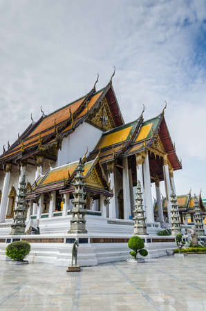 Thai temple Wat Suthat Thepwararam, Bangkokの写真素材