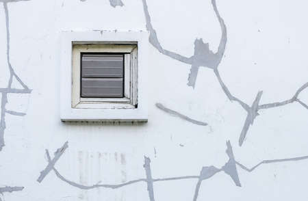 ventilator on the cracked wall