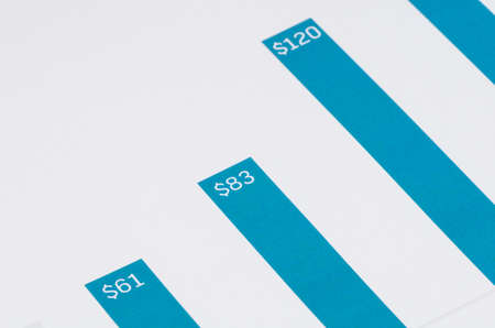 close up shot of growth graphの写真素材