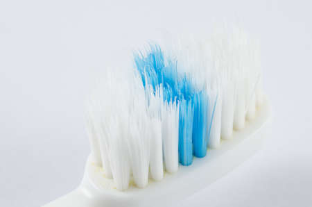 close up shot of old toothbrushの写真素材
