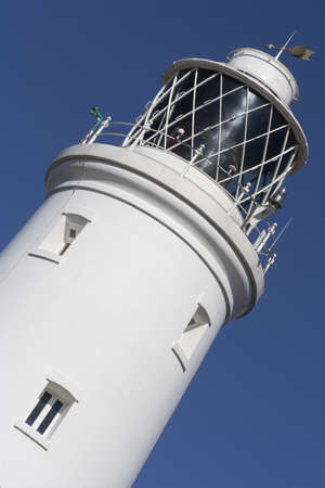 Close-up image of the lighthouse at Southwold, Suffolkの写真素材