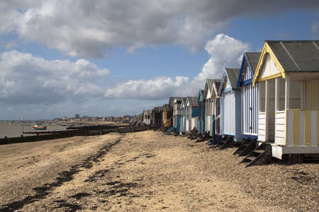 Beach Huts at Thorpe Bay, near Southend-on-Sea, Essex, England