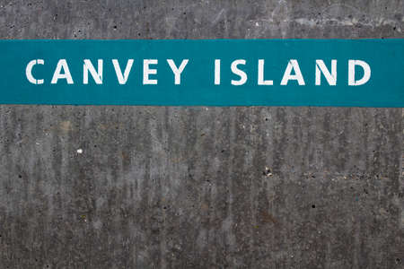 Close-up image of the sea wall, Canvey Island, Essex, Englandの写真素材