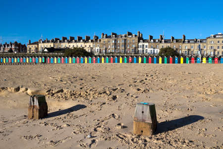 Lowestoft Beach, Suffolk, England on a sunny day
