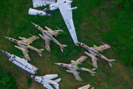 The Russian Federation Central Air Force Museum. Monino air force museum exhibits.のeditorial素材