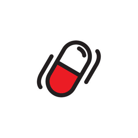 medicine doodle icon, vector color illustrationのイラスト素材