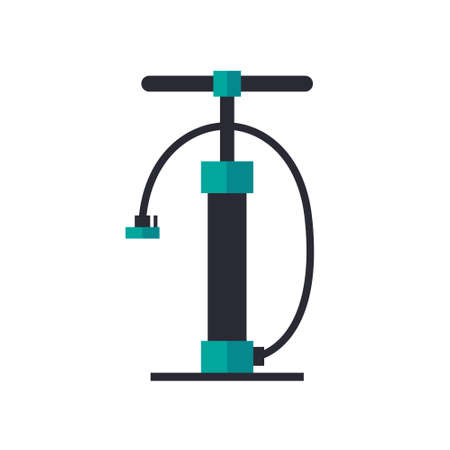 bicycle pump flat icon, vector simple illustrationのイラスト素材