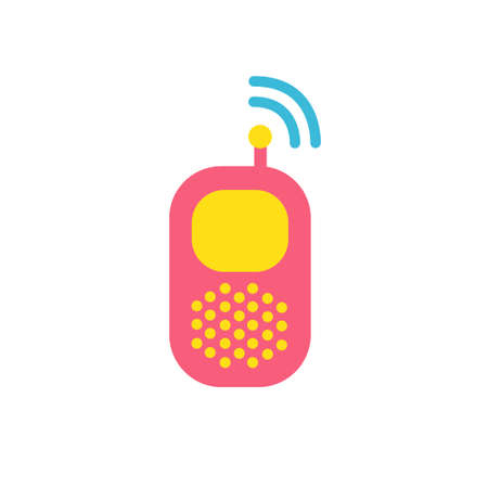 baby monitor flat icon, vector color illustrationのイラスト素材