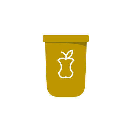 compost flat icon, vector color illustrationのイラスト素材