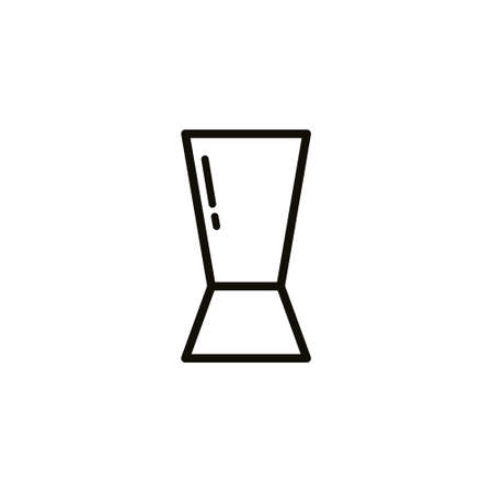 bar jigger line icon, vector simple illustrationのイラスト素材