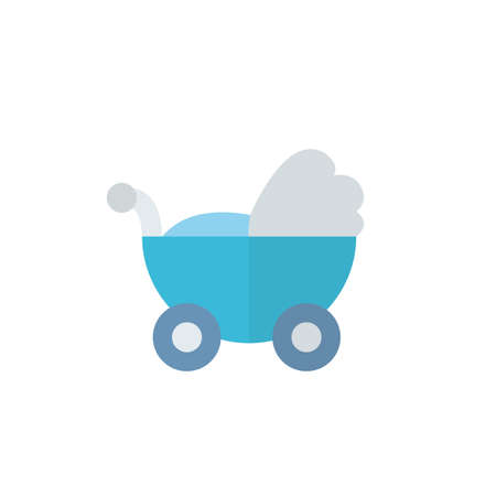 baby baggy icon, vector color illustration