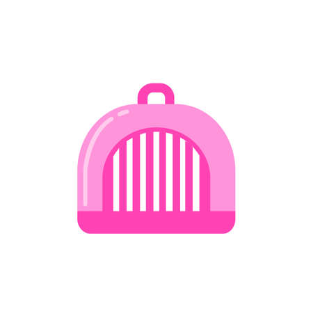 pet carrier color icon color illustrationのイラスト素材