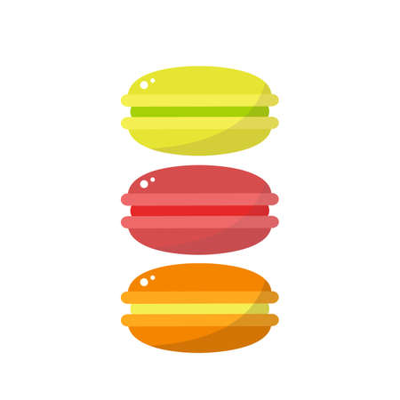 macaroon vector color icons color illustrationのイラスト素材