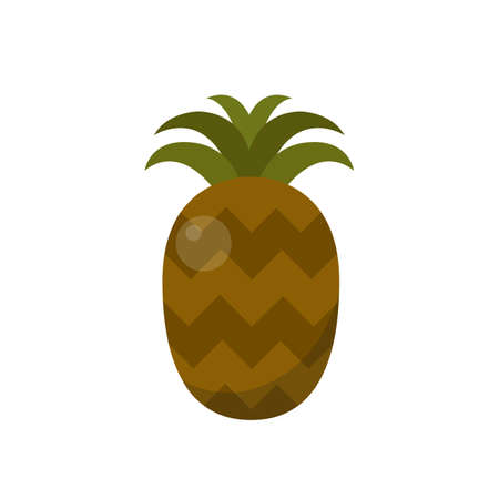 pineapple vector  icon color illustrationのイラスト素材