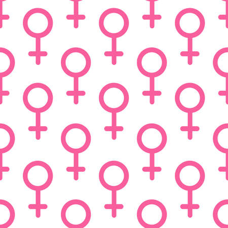 female seamless vector pattern color illustrationのイラスト素材