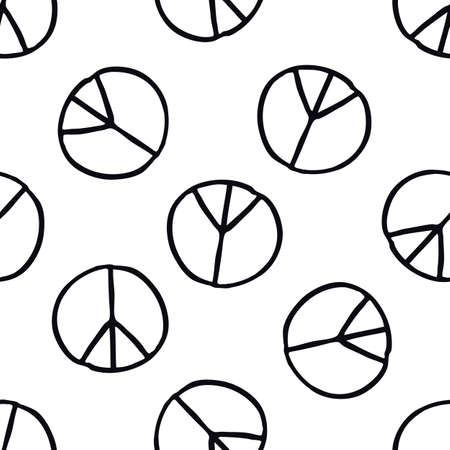 pacific sign seamless doodle pattern color illustrationのイラスト素材