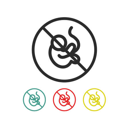 abortion line icon, vector simple illustrationのイラスト素材