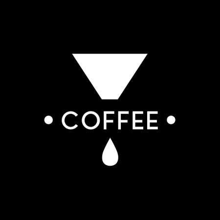 speciality coffee  icon, vector black illustrationのイラスト素材