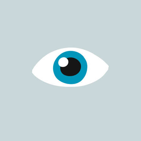 eye doodle icon, vector color illustrationのイラスト素材