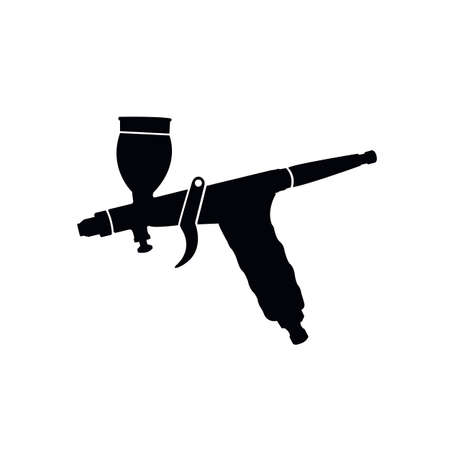 aerograph tool vector icon, vector color illistrationのイラスト素材