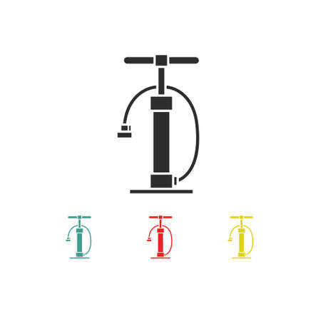 bicycle pump icon, vector color illustrationのイラスト素材