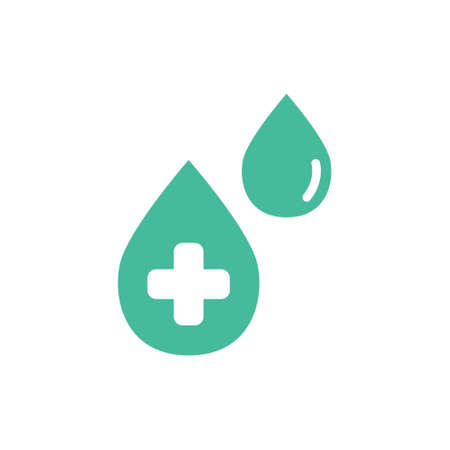 alcohol gel, hand sanitizer flat icon, vector color illustrationのイラスト素材