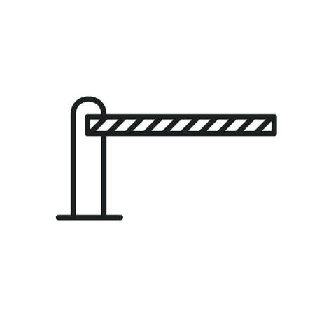closed barrier line icon, vector simple illustrationのイラスト素材