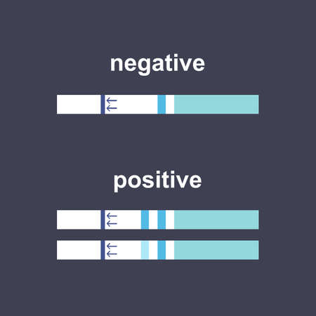 pregnancy test icon, vector color illustrationのイラスト素材