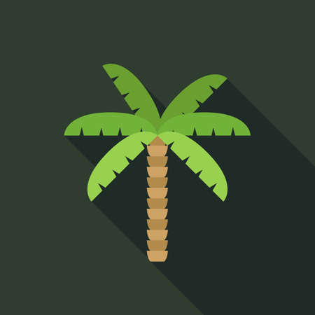 palm flat icon, vector color illustrationのイラスト素材